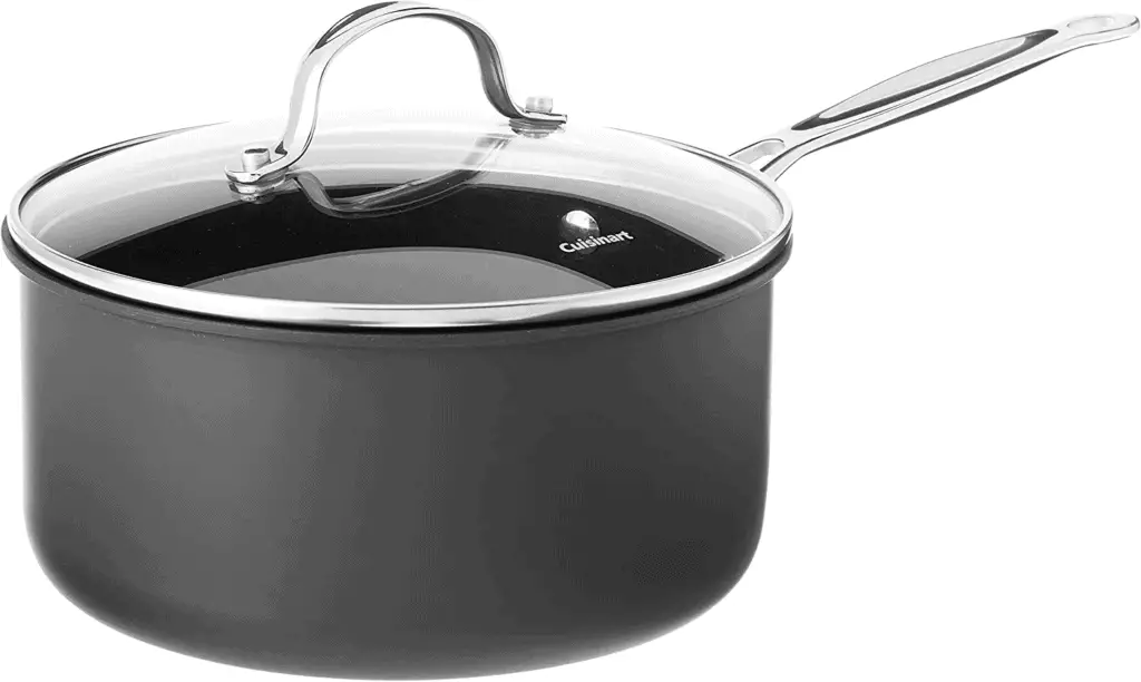Cuisinart Chef’s Classic Nonstick Hard-Anodized 3 Quart Saucepan with Lid