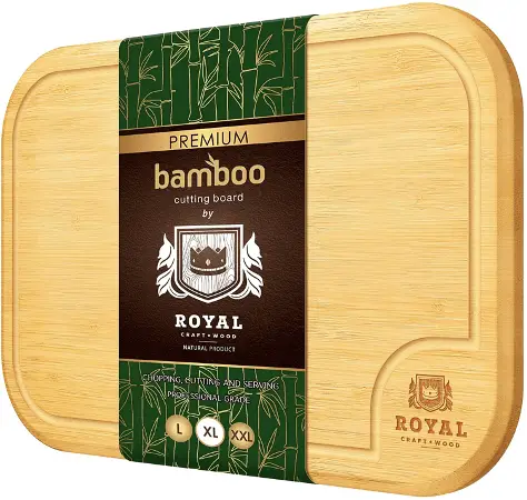 Extra Large Bamboo Cutting Board with Juice Groove