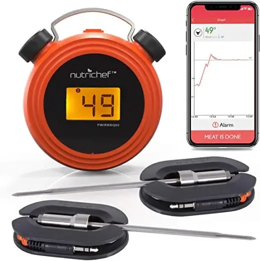 Smart Bluetooth BBQ Grill Thermometer-NutriChef