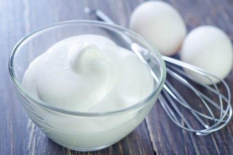 Whisking egg whites
