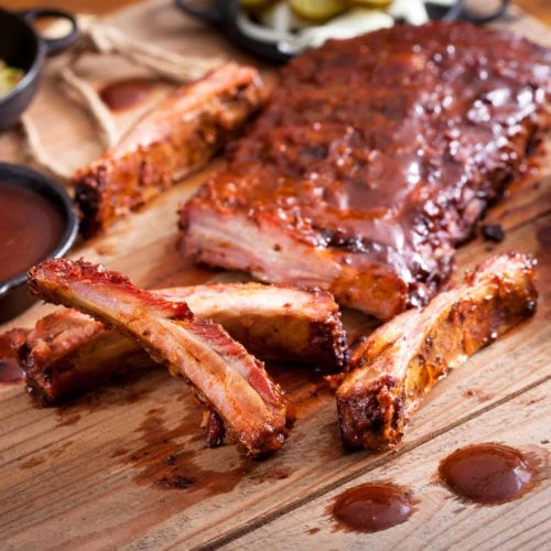 barbecue pork ribs in the oven